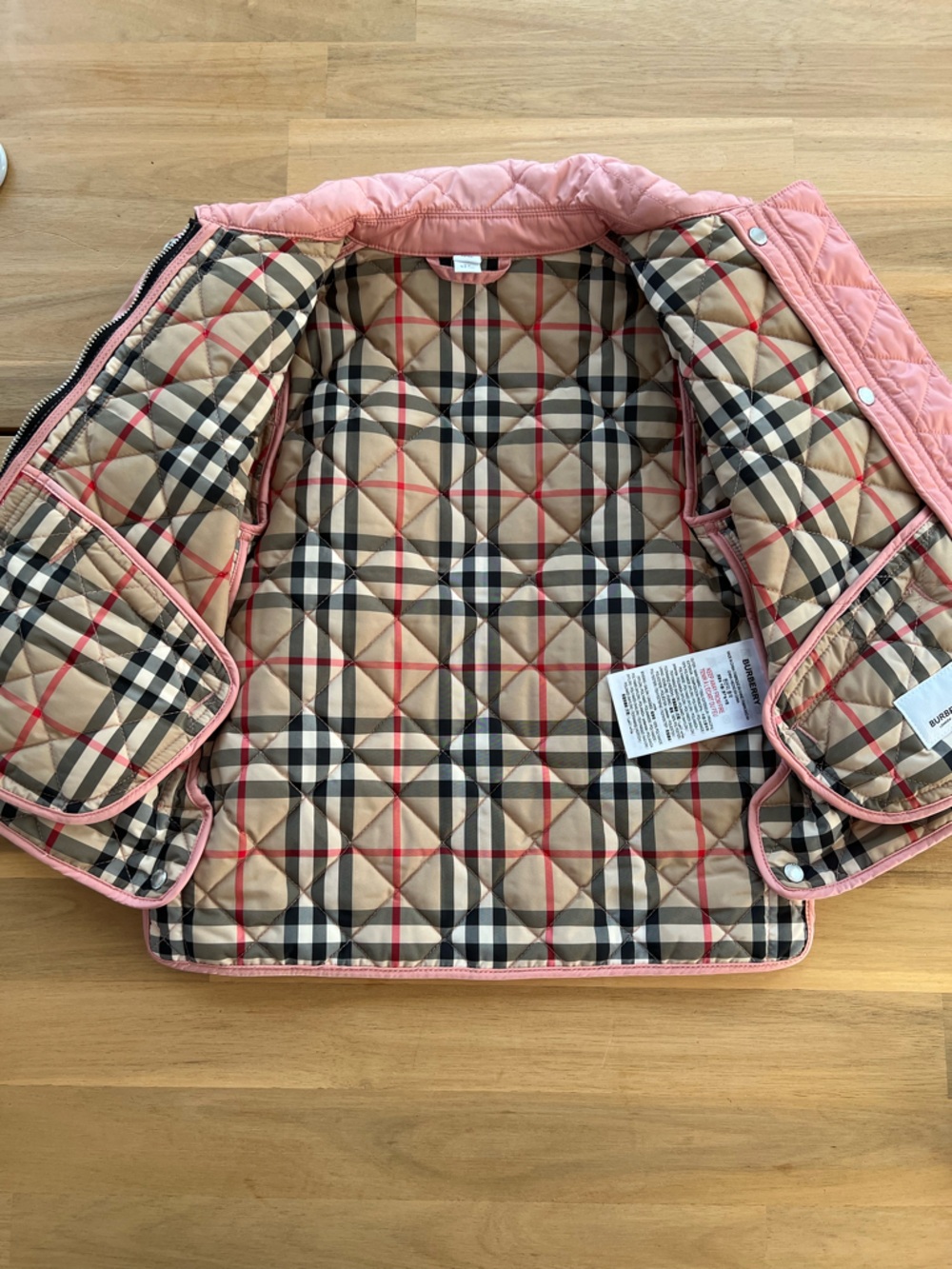 Burberry toddler's Quilted Pink Jacket 2Y - Picture 9 of 11